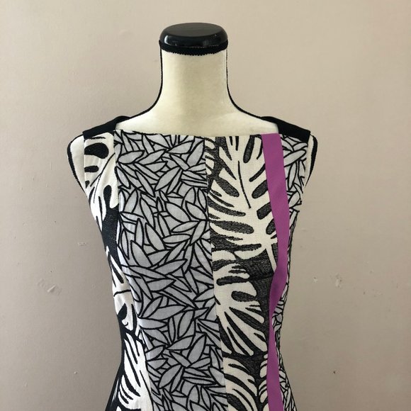 NWT DVF embroidered monstera leaf runway Yianna dress - Picture 7 of 13